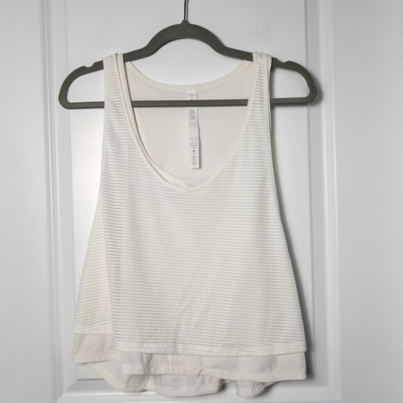 lululemon athletica Tops - Lululemon Lean In Tank - 10 Ivory